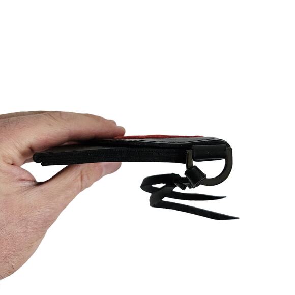 Paloma Lidzy Red Rose Black Leather Custom Wallet - Picture 4 of 7